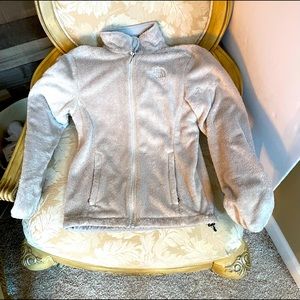 North Face jacket, cream colored , xs.